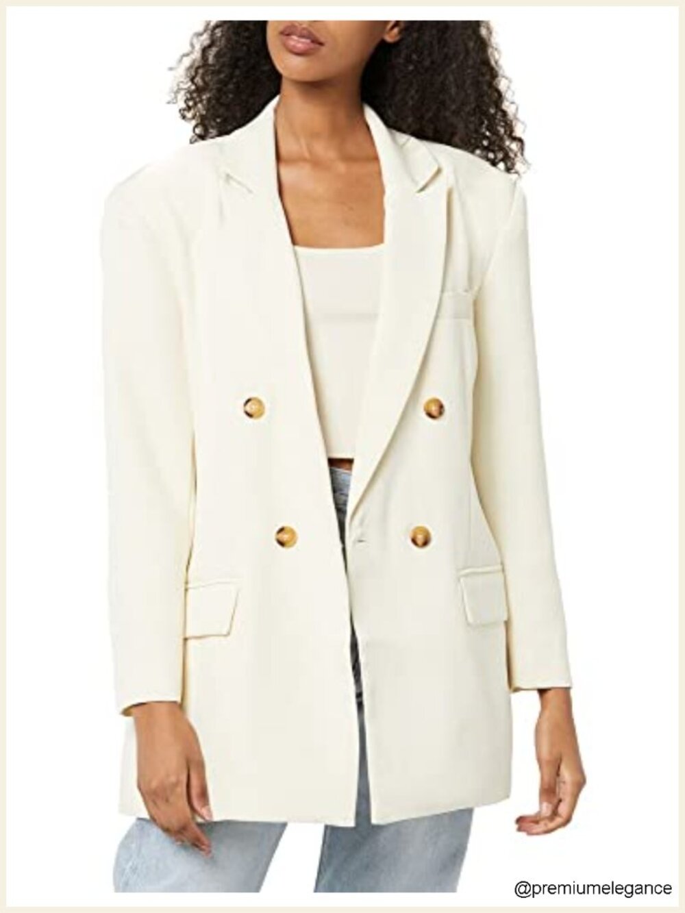 Tailored Long Sleeve Blazer with Notch Collar for Women